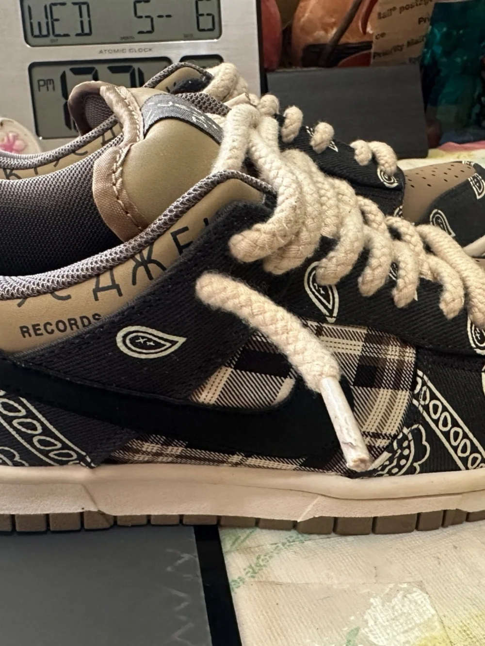 Nike SB Dunk Low Travis Scott Men’s Size 8.5 Cactus Jack CT5053 001 Premium QS - Picture 7 of 16